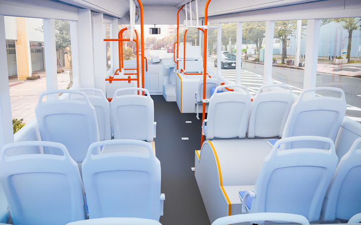 新型「K8」では最大81人だった従来モデルより、乗車定員が増加すると見込まれている。