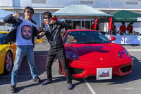 「360モデナ」のオーナー、つかぽんさんと筆者。