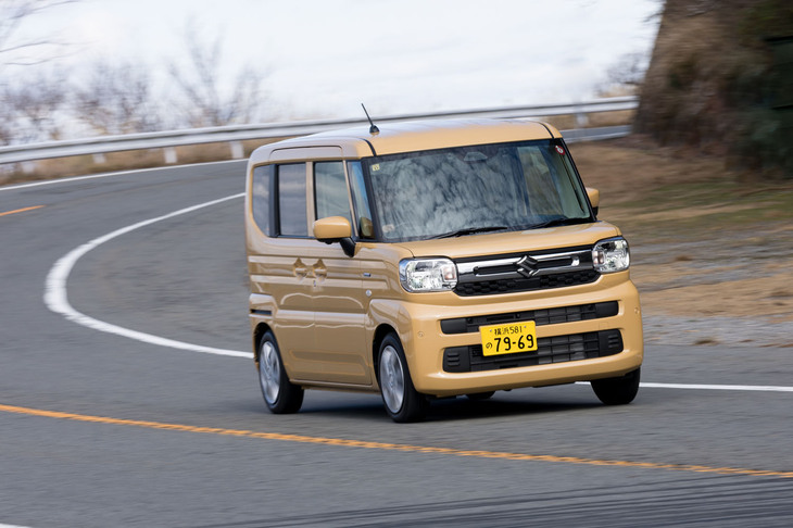 3代目「スズキ・スペーシア」のデザインコンセプトは「コンテナ」。先代の「スーツケース」からグッと主張が大きくなった。