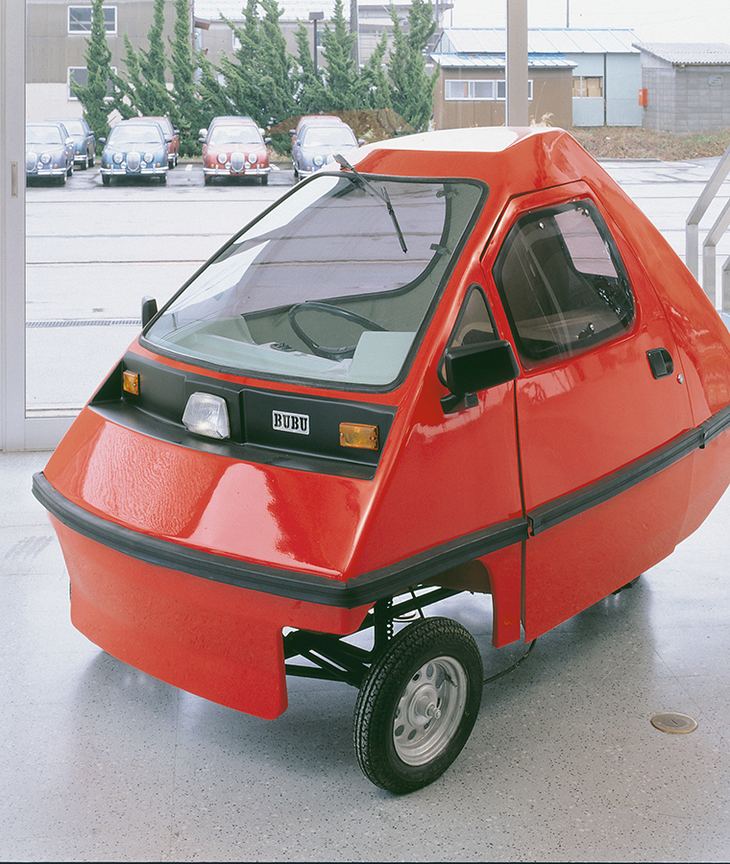 1982年に発表されたゼロハンカーの「BUBU 50」。ミツオカのオリジナルモデルの原点だ。