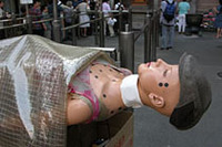 タイトル『川崎の女』
（2004年7月、巣鴨のとげぬき地蔵尊・高岩寺で撮影）