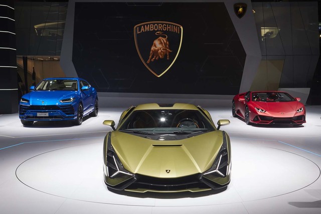 フランクフルトモーターショー2019」の会場から（ランボルギーニ