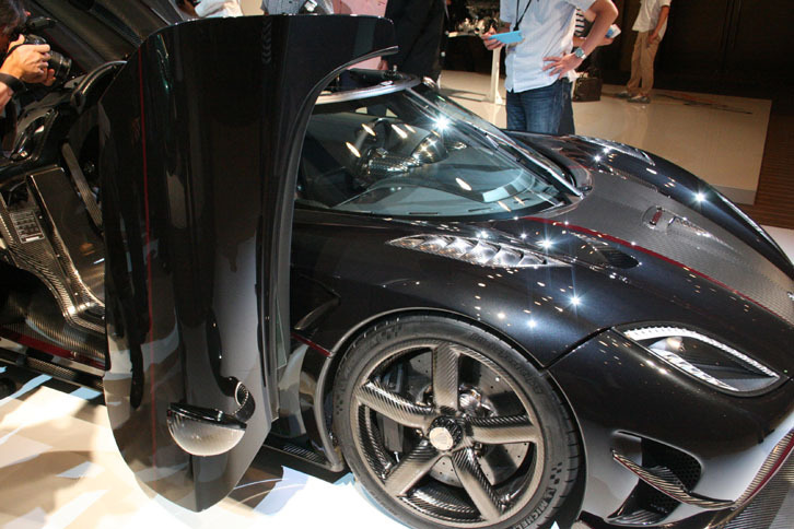 特徴的な開き方をするラプタードア。