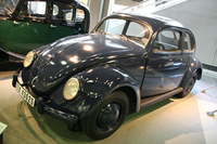 1938年「フォルクスワーゲン38プロトタイプ」のレプリカ。（トヨタ博物館蔵）