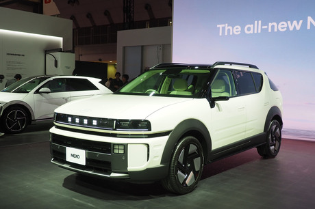 燃料電池車の新型「NEXO（ネッソ）」やフラッグシップ電気自動車「アイオニック5」、そしてデザインコンセ...