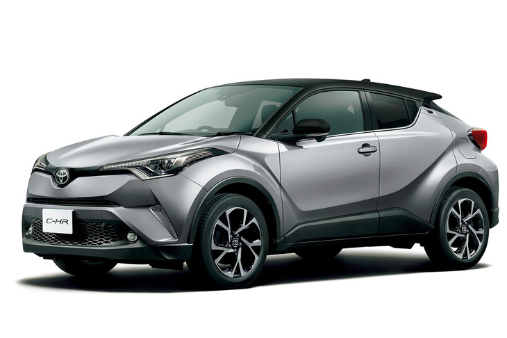 TNGAの第2弾として発売された「トヨタC-HR」。2017年の通年で約11万7000台が販売（国内）され、SUVの新車販売台数1位となった。