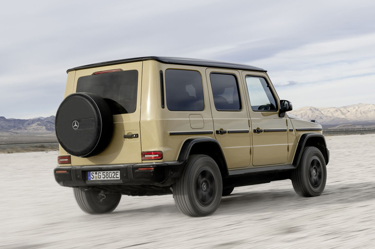 ボディーサイズはホイールベースなどは内燃機関モデルと同じ。角張ったスタイリングはまさに「Gクラス」だ。