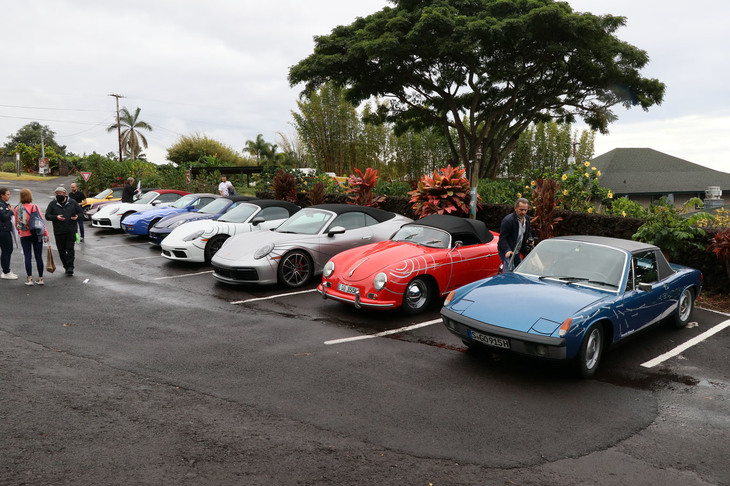 今回のツアーテーマというべき5つのエレメント〜精神、風、水、火、地球〜をモチーフにしたデザインが、それぞれ試乗車のボディーサイドにあしらわれていた。