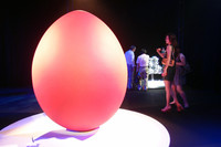 新型「日産ノート」ワールドプレミアイベントの会場から