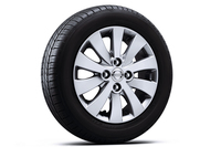 「モコ X」「モコ X FOUR」の14インチアルミホイール。