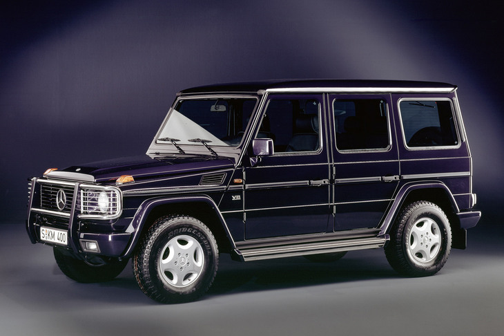 「メルセデス・ベンツGクラス」のなかでも特別な一台とされている「500GE V8」。5リッターV8エンジンを搭載した高性能モデルで、1993年から1994年にかけて、わずかに446台のみが生産された。