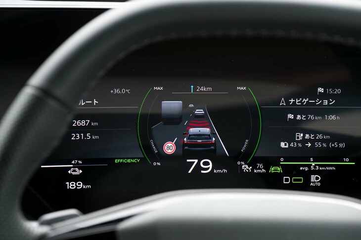 これも新しい電子プラットフォームの恩恵か、各ディスプレイの表示は驚くほど多機能・高精細で、操作に対する反応も非常に滑らかだった。