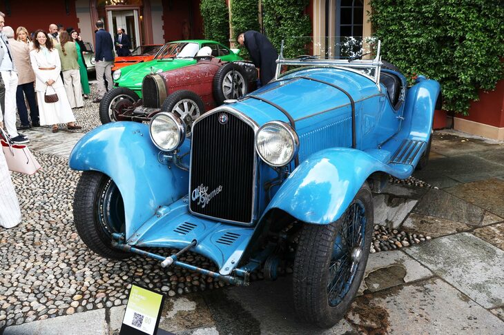 ベスト・オブ・ショーに輝いた1932年「アルファ・ロメオ8C2300フィゴニ・スパイダー」。