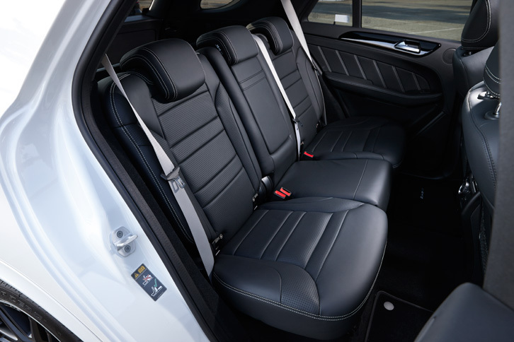 「GLE63 S」のリアシート。