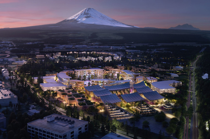 トヨタが富士山麓に設置する実証都市「Woven City」でも、MaaSに関する研究が行われる予定となっている。