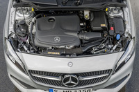 「A250シュポルト 4MATIC」に搭載される2リッター直4ターボエンジン。