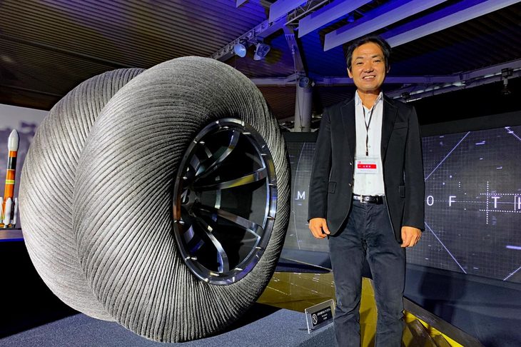 開発を担当したブリヂストンの河野好秀フェロー（特別研究員）。