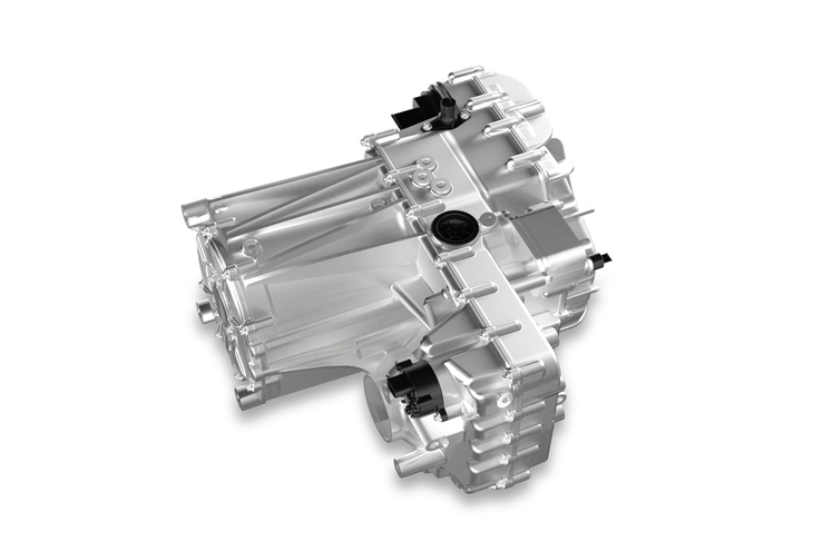 ZFの新しい電動ドライブユニット。コンパクトな設計による搭載性のよさも特徴だ。