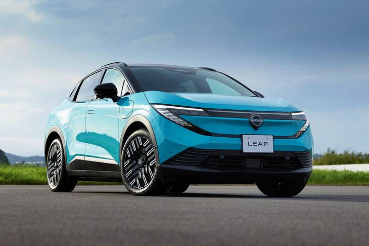 日産も米国で生産予定だった新型BEV2モデルの生産計画を中止した。写真の新型「リーフ」は割と好調に売れているようだ。