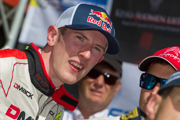 フィンランド人ドライバーによる上位争いに割って入ったイギリス人のエルフィン・エバンス。MスポーツからWRCに参戦している。