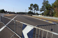 「ミュルザンヌ」のコーナー。レース用の道にはバリケードが。（コース図内⑤）