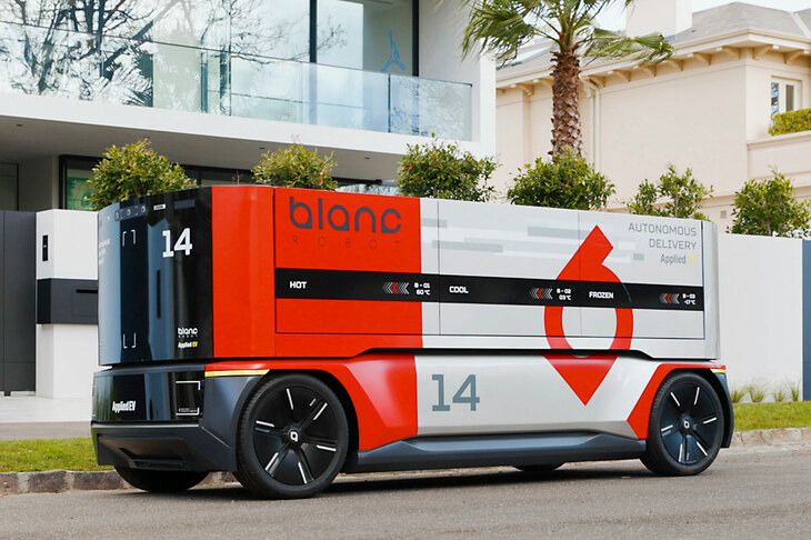 Applied EVが手がけた「ブランクロボット」の試作車。