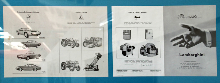 1960年代後半の製品ラインナップ紹介冊子。GTと農機、そして空調機器が並んでいる。