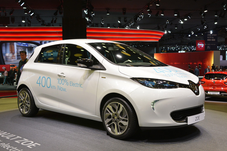 新バッテリーを搭載したルノーのEV「ZOE（ゾエ）」。