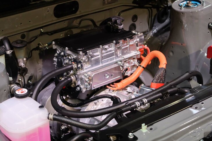 トヨタAE86 BEVコンセプト（モータールーム）