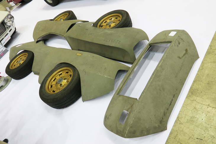 ガレージ伊太利屋の展示の様子。