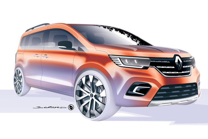 新型「カングー」のデザインスケッチ。