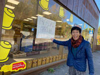 エスプレッソコーヒー用カプセル専門店に変わった。イタリア式喫茶店であるバールを訪れる機会が減り、家にいる時間が多くなった昨今、それなりの需要がありそうだ。2020年11月に撮影。