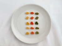 それらがイタリア国旗にちなんで3色ずつあるので、全15種類。