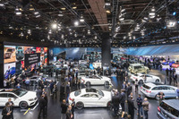 メルセデスブースの様子。