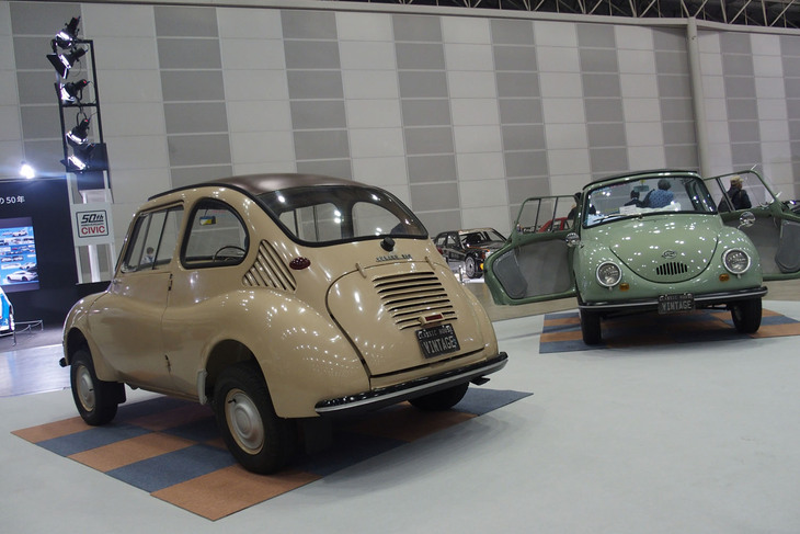 「オートモビル カウンシル2022」のヴィンテージ宮田自動車ブースの様子。