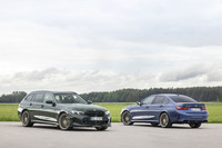 旧アルピナの最終モデルとなった「B3 GTツーリング アルラット」（写真左）と「B3 GTリムジン アルラット」（同右）。写真はドイツ本国仕様。