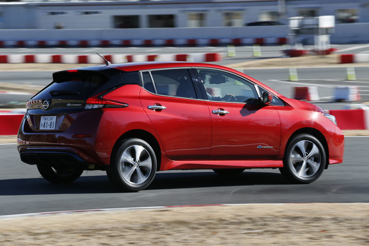 新型「リーフ」の0-100km/hの加速タイムは、先代から15％短縮されている。
