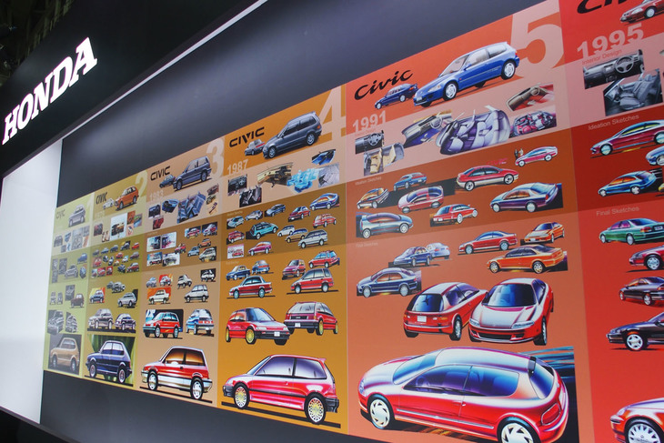 オートモビル カウンシル2022のホンダブースの様子。