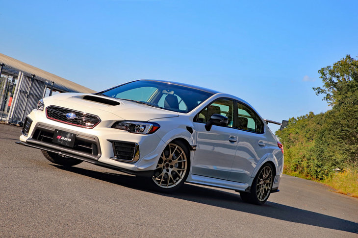 「S209」はSTIが北米のファンのラブコールに応えて開発したコンプリートカー。日本を含め、その他の市場では販売されなかった。