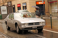 これは珍品。イソ・リヴォルタが1968年から74年にかけて192台を生産したベルリーナ「フィディア」。デザインはギアによるもの。