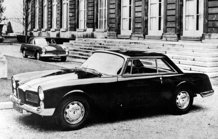 「ファセル・ヴェガ・ファセリア」。クライスラー製V8を搭載した超ド級GTで知られる同社は、自製の4気筒1.6リッターDOHCを搭載した小型のファセリアを1960年に加えた。のちにボルボ製4気筒に換装された。小型ながら高級スポーツカーだ。