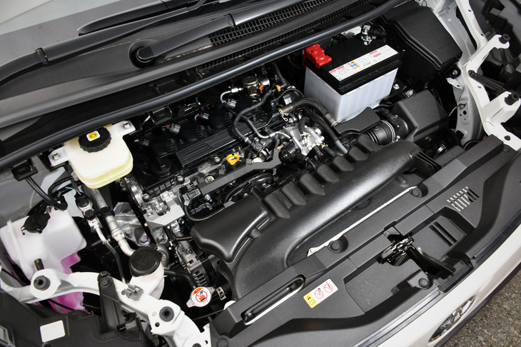 今回の試乗車はFFの2リッターガソリンエンジン搭載車。最高出力は170PS、最大トルクは202N・m、そして燃費はFF車で15.0km/リッター（WLTCモード）と、従来モデルよりアウトプットも環境性能も向上している。