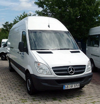 ドイツで主流のデリバリーバン、「メルセデス・ベンツ・スプリンター」。