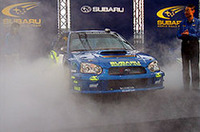 日本で初公開された「スバル･インプレッサWRC2003プロトタイプ」