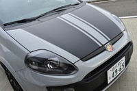 ボンネットとルーフは、マットブラックのストライプでドレスアップされる。