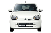 台形のヘッドランプやグリルレスのバンパーなどが特徴的なフロントマスク。
    