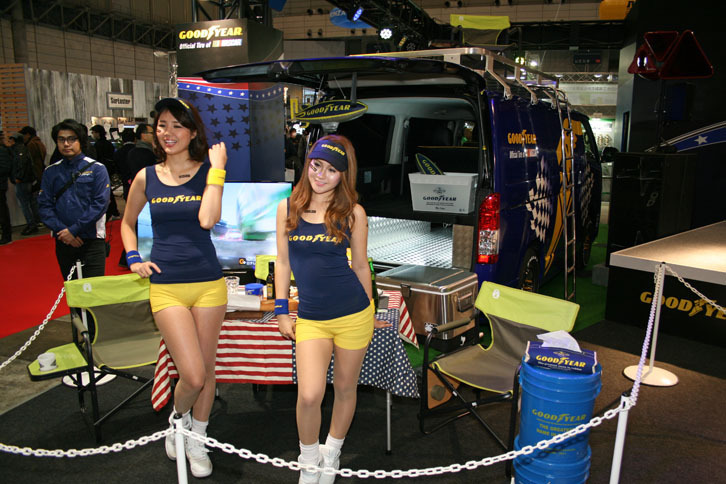 日本グッドイヤーのブースの様子。