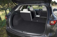 荷室の容量は505リッター。従来ディーゼルモデルのみだった電動パワーゲートの設定が、ガソリン車にも拡大されている。「25S Lパッケージ」では標準装備となる。