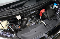 「ホンダ・ステップワゴン モデューロX」の1.5リッターターボエンジン。特別なチューニングは施されておらず、アウトプットは標準車の「ステップワゴン」と変わらない。