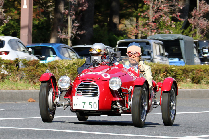 1950年「ジャウル750S」。俗に“虫”と呼ばれる、1940～50年代にイタリアで多くのメイクから送り出された軽レーシングスポーツのひとつ。
